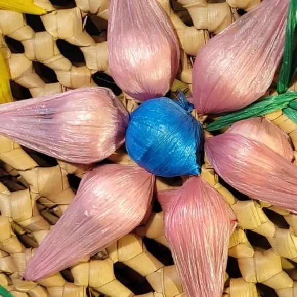 Vintage 60s Woven Raffia Beach Tote - Picture 8 of 8